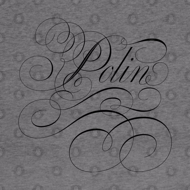 Polin of Bridgerton, Penelope and Colin in calligraphy by YourGoods